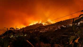 Photo of fire in Estreito da Calheta, Portugal